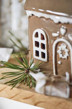 Load image into Gallery viewer, Ceramic Gingerbread House Tealight Holder
