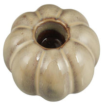 Load image into Gallery viewer, Ceramic Pumpkin Candle Holder
