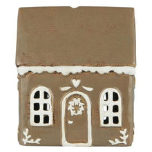 Load image into Gallery viewer, Ceramic Gingerbread House Tealight Holder
