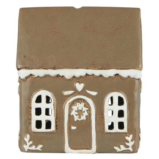 Ceramic Gingerbread House Tealight Holder