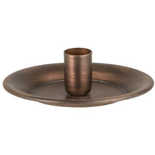 Load image into Gallery viewer, Small Antique Brass Candle Holder for skinny taper candle
