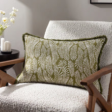 Load image into Gallery viewer, Olive Frond Cushion
