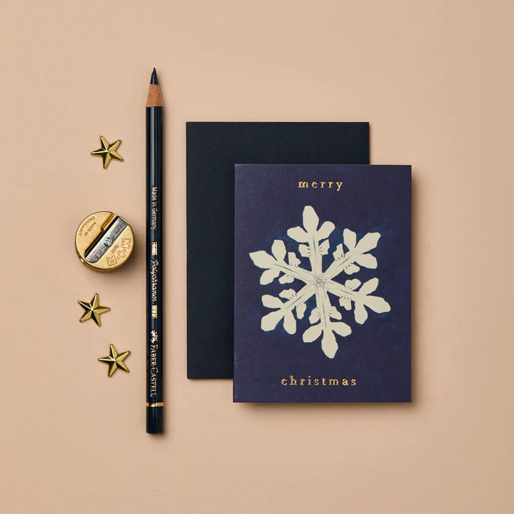 Snowflake Christmas greeting card