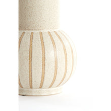 Load image into Gallery viewer, ceramic vase
striped vase
textured vase
