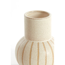 Load image into Gallery viewer, striped vase
ceramic vase
textured vase
