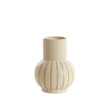 Load image into Gallery viewer, striped vase
ceramic vase
textured vase
