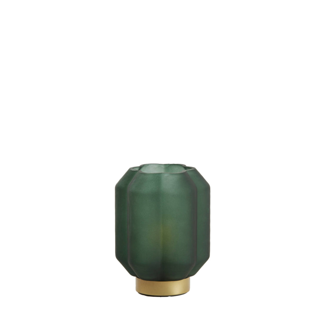 green table lamp
battery lamp
green glass lamp