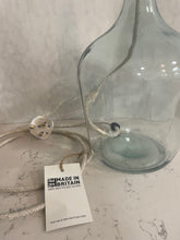 Load image into Gallery viewer, Made in the UK recycled glass lamp
