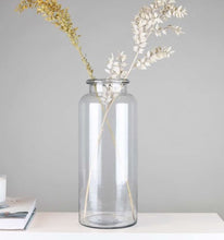 Load image into Gallery viewer, Tall Clear Glass Vase
